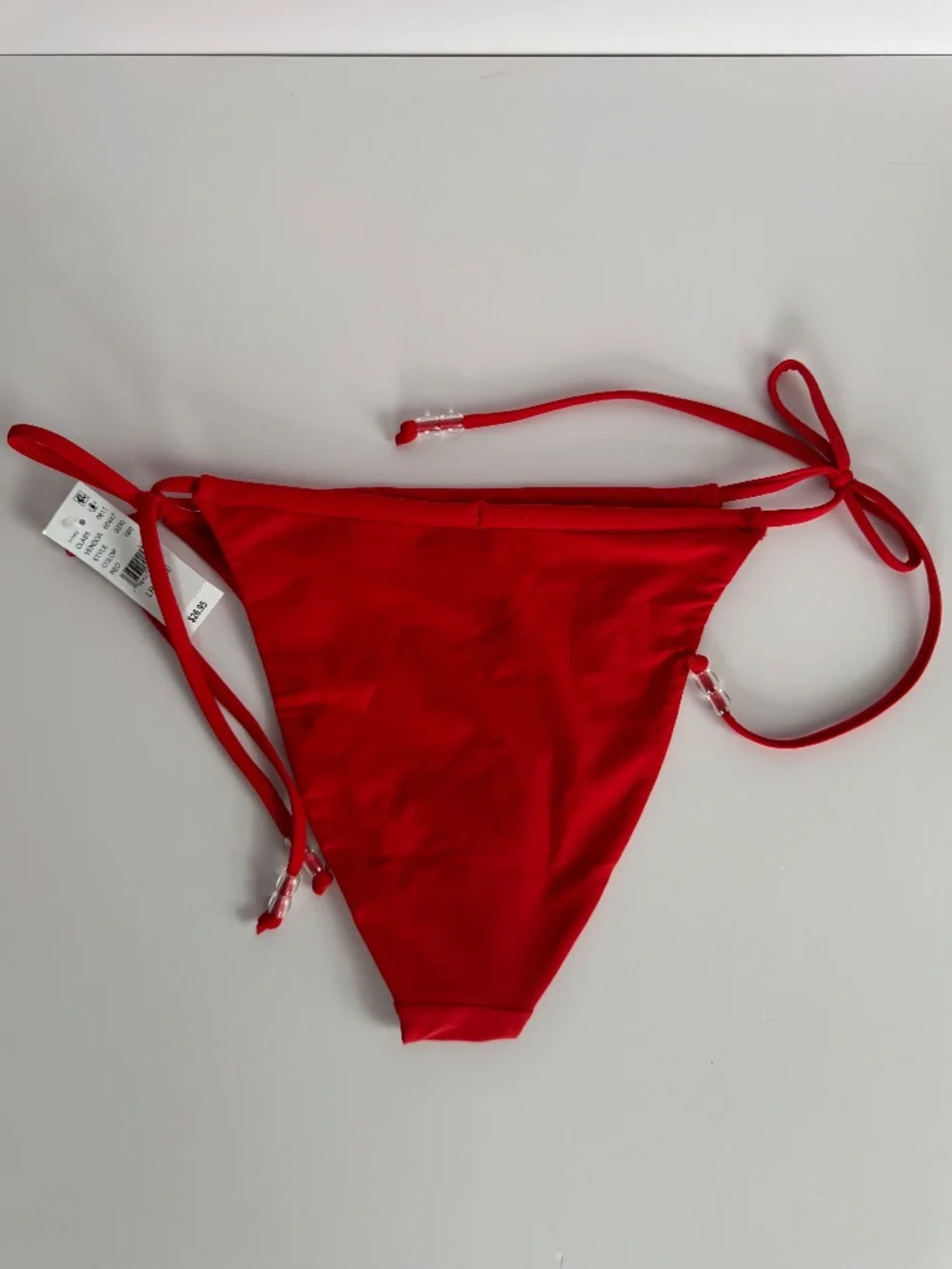 PacSun Red Beaded Side-Tie Bikini Bottom L NWT